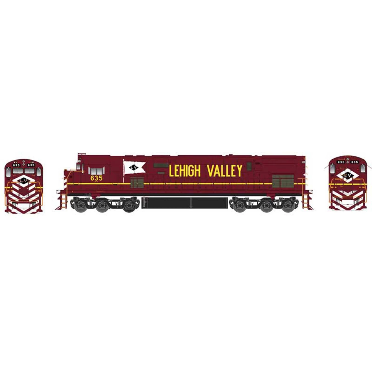 Bowser Manufacturing Co., Inc. HO C628 w DCC & Sound LV Cornell Red #635 1 Bowser Manufacturing Co., Inc. HO C628 w DCC & Sound LV Cornell Red #635
