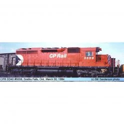 Bowser Manufacturing Co., Inc. HO SD40 w DCC & Sound CPR 8" Nose Stripe #5559