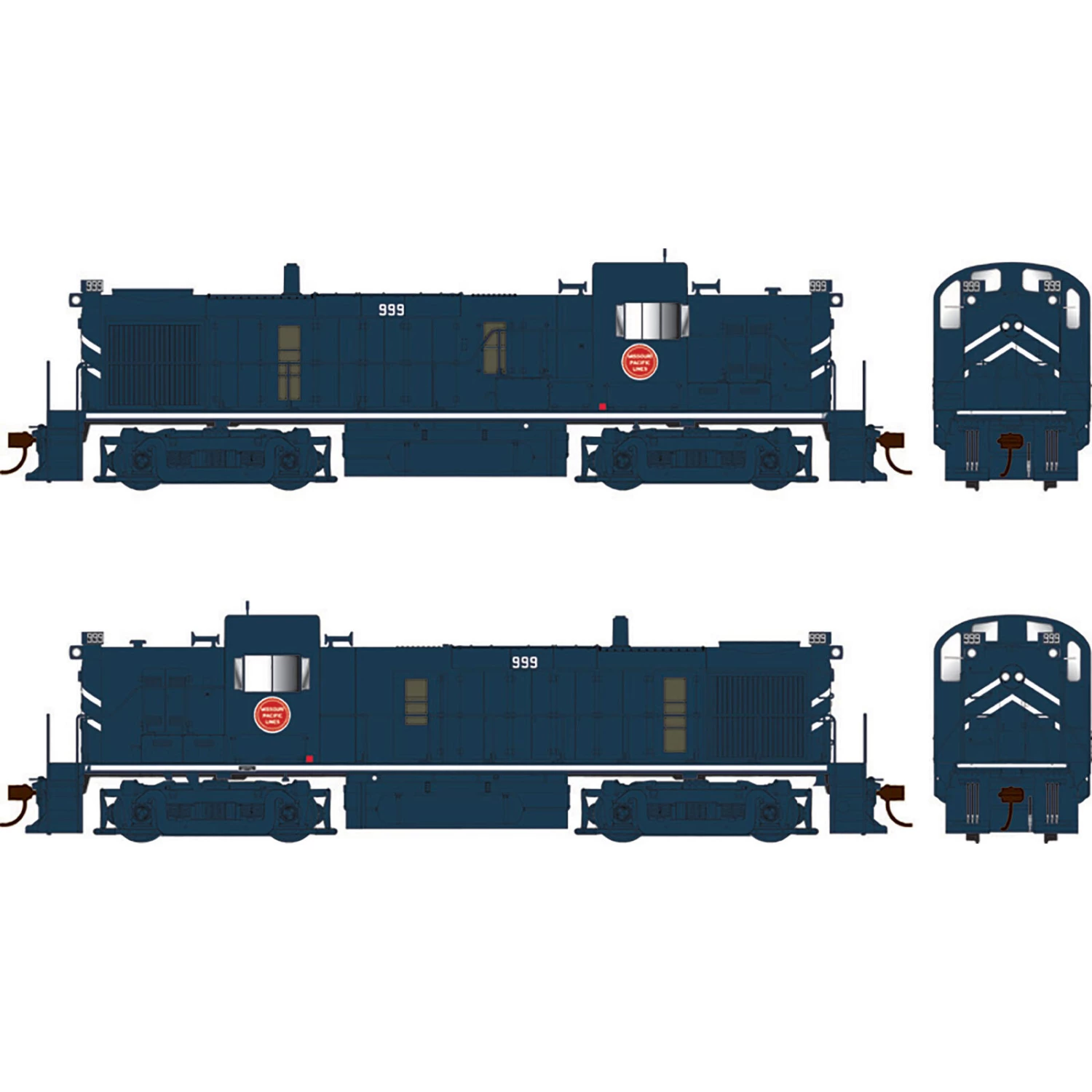 Bowser Manufacturing Co., Inc. HO ALCo RS-3 MP Blue Scheme #999 1 Bowser Manufacturing Co., Inc. HO ALCo RS-3 MP Blue Scheme #999