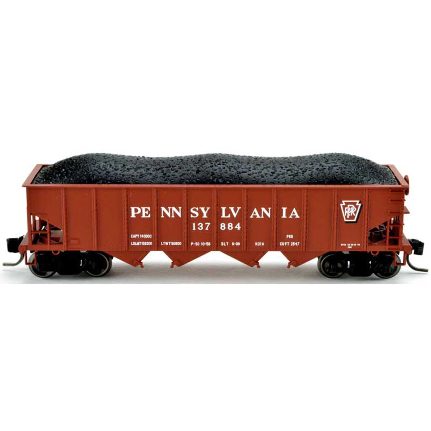 Bowser Manufacturing Co., Inc. N H21a Hopper PRR Shadow Keystone #137892 1 Bowser Manufacturing Co., Inc. N H21a Hopper PRR Shadow Keystone #137892