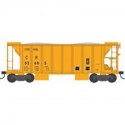 Bowser Manufacturing Co., Inc. HO 70-Ton 2-Bay Ballast Car, CR Yellow #52605